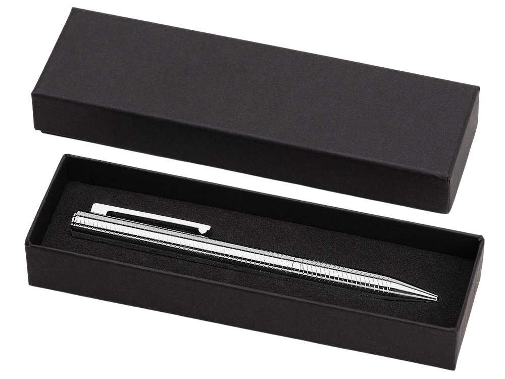 Металлическая шариковая ручка Steinbeck, серебристый-3