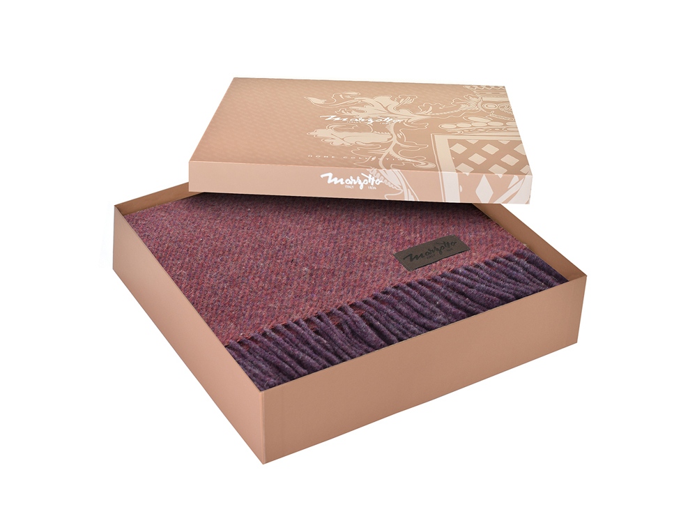 Плед MARZOTTO AREQUIPA 1003, бордовый-4