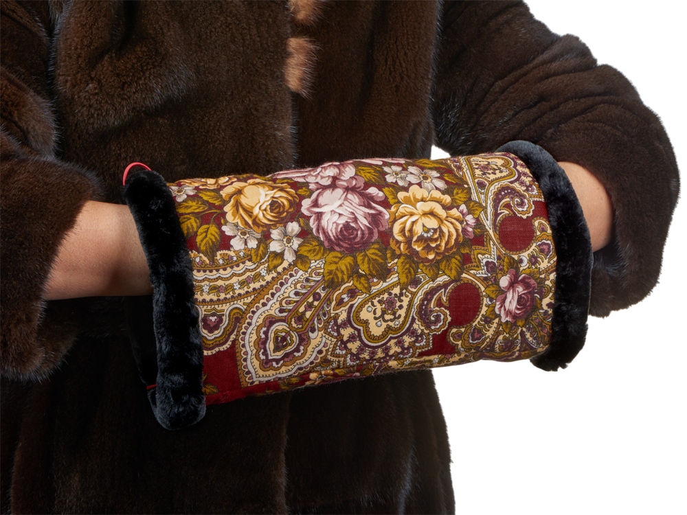 Муфта женская, красный-7