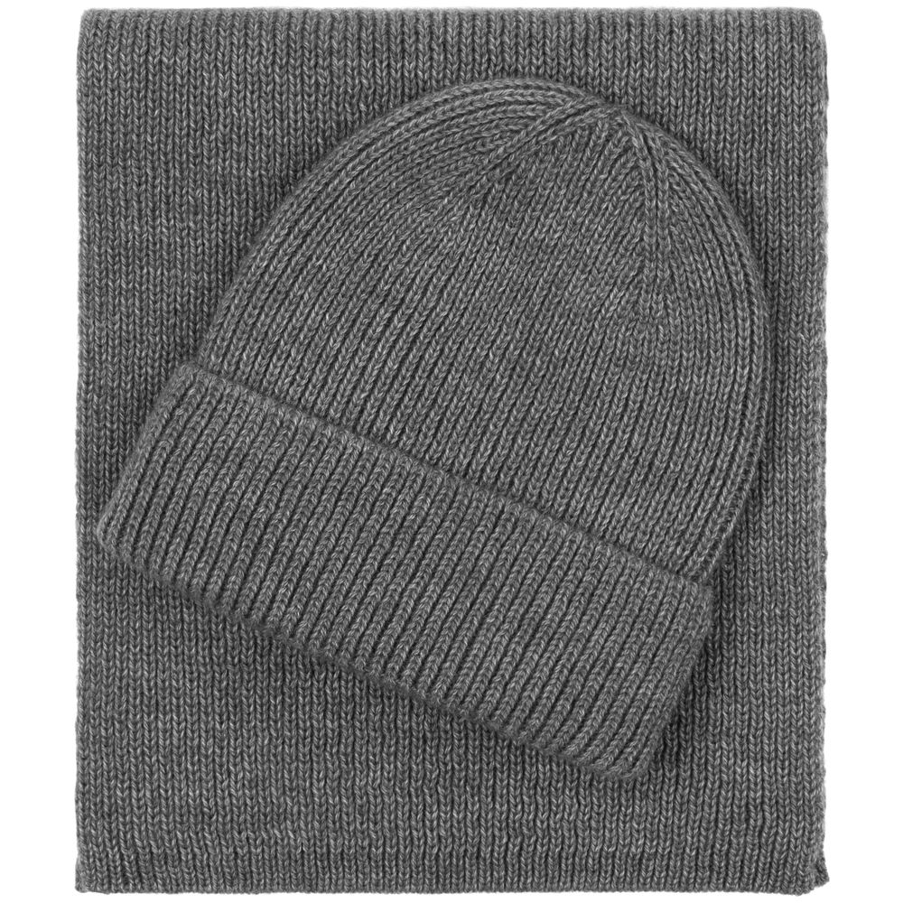 Шарф Bernard, серый меланж-3