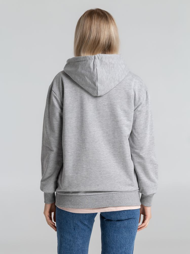 Толстовка на молнии с капюшоном Unit Siverga, серый меланж-2