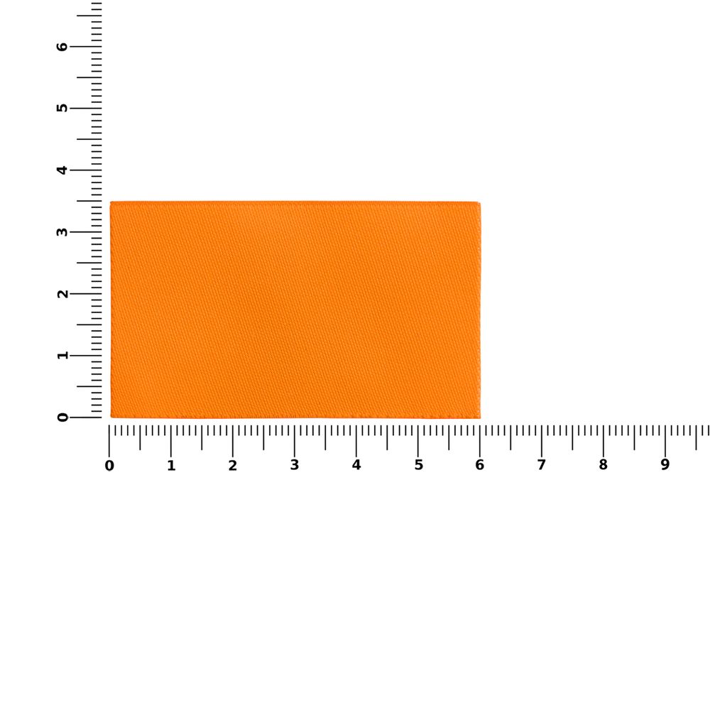 Лейбл тканевый Epsilon, M, оранжевый неон-3