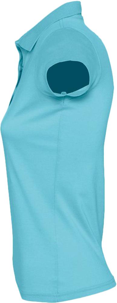 Рубашка поло женская Prescott Women 170, бирюзовая-3