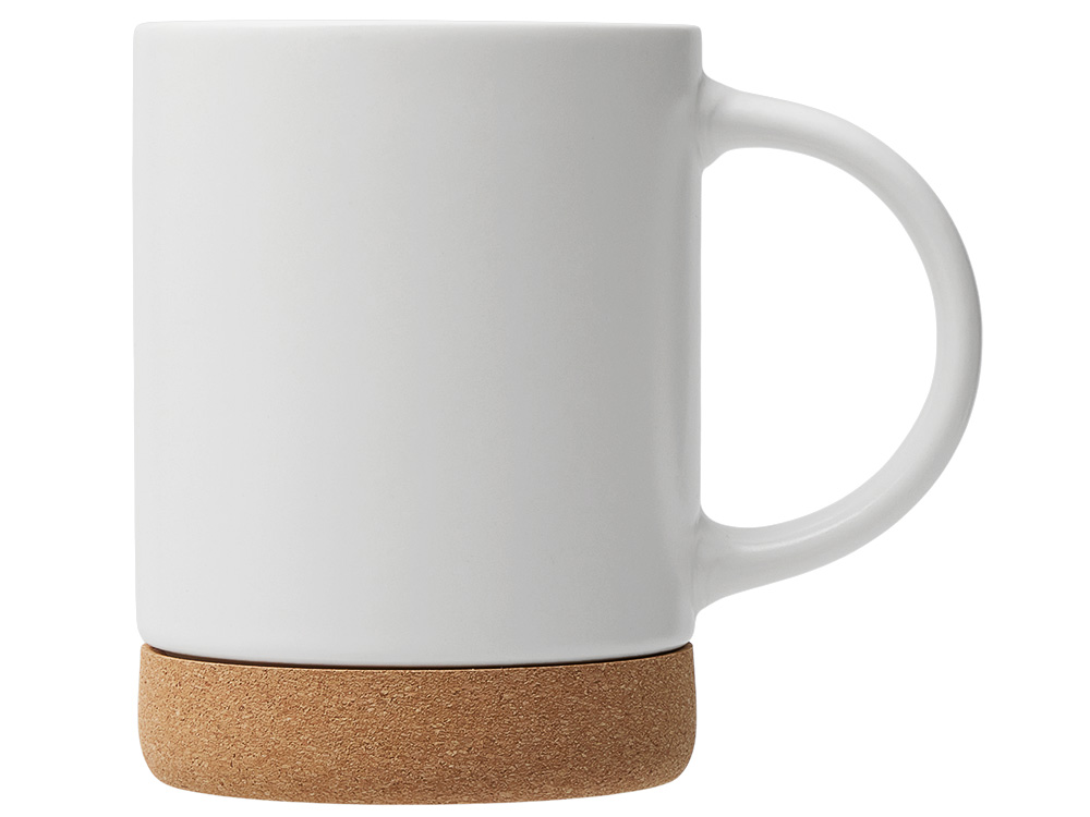 Кружка 450 мл с пробковым дном Корк & Бон, белый-2