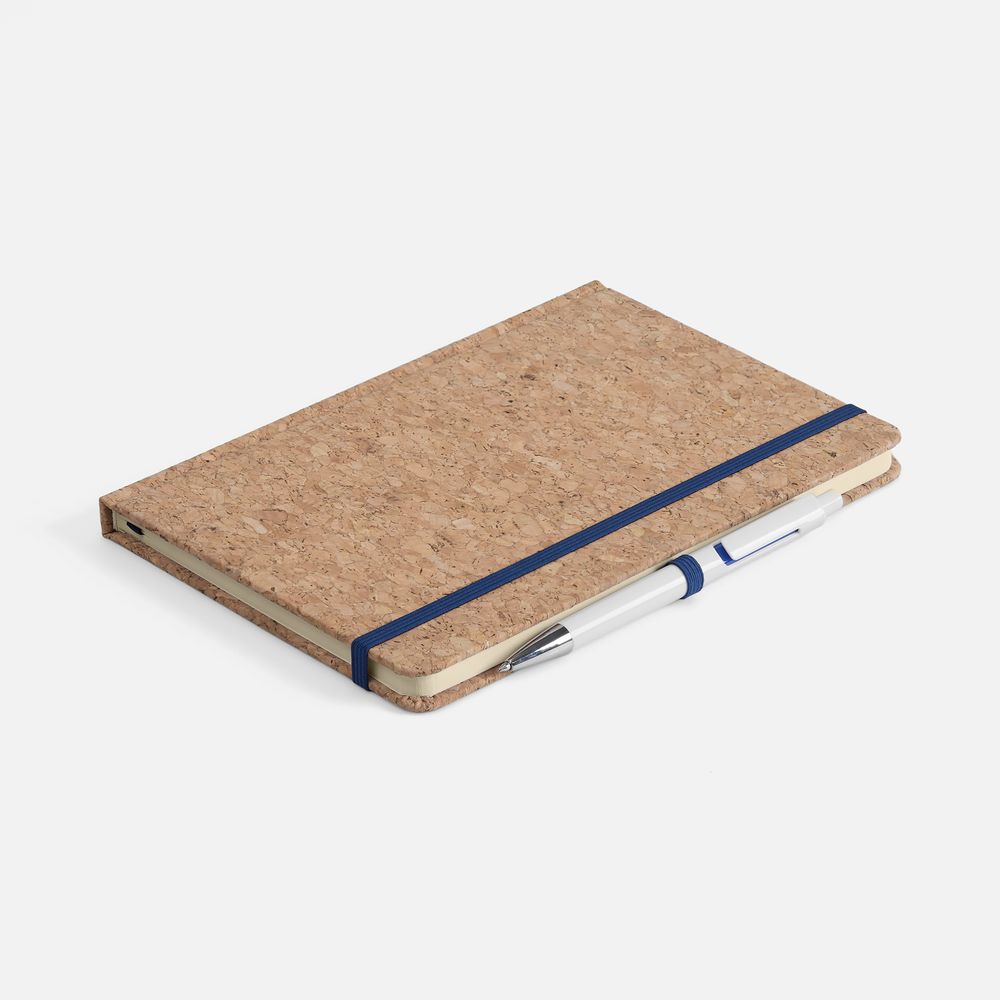 Блокнот Corkfolio, синий-4