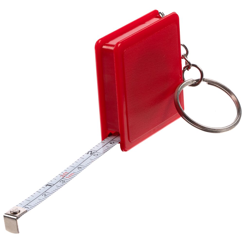 Брелок с рулеткой Square, ver.2, красный-1