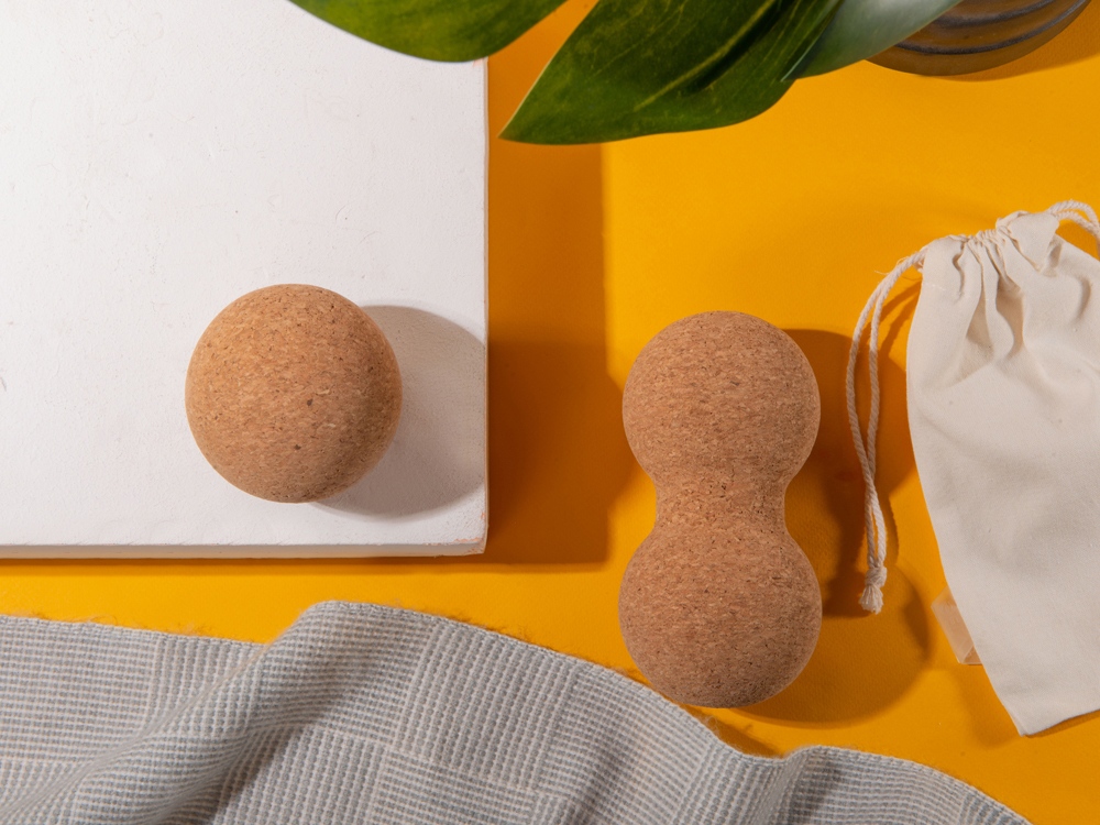 Массажный мяч двойной для МФР Corbell, 8х16 см-5