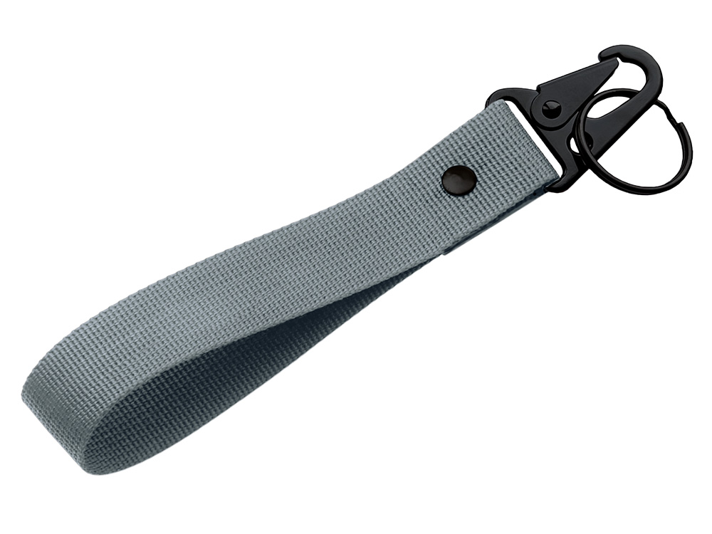 Ремувка Force с усиленным карабином, 2,5 см, серый/черный-0