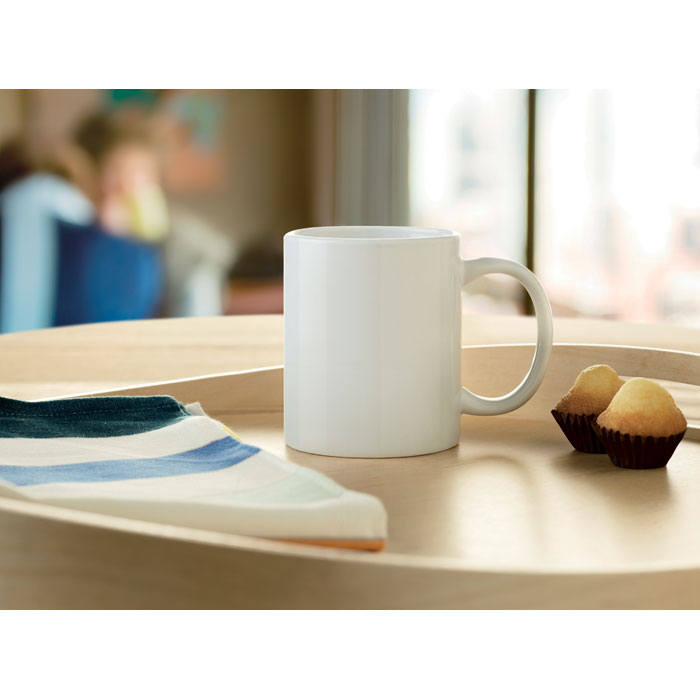 Кружка керамическая 300ml, белый-8