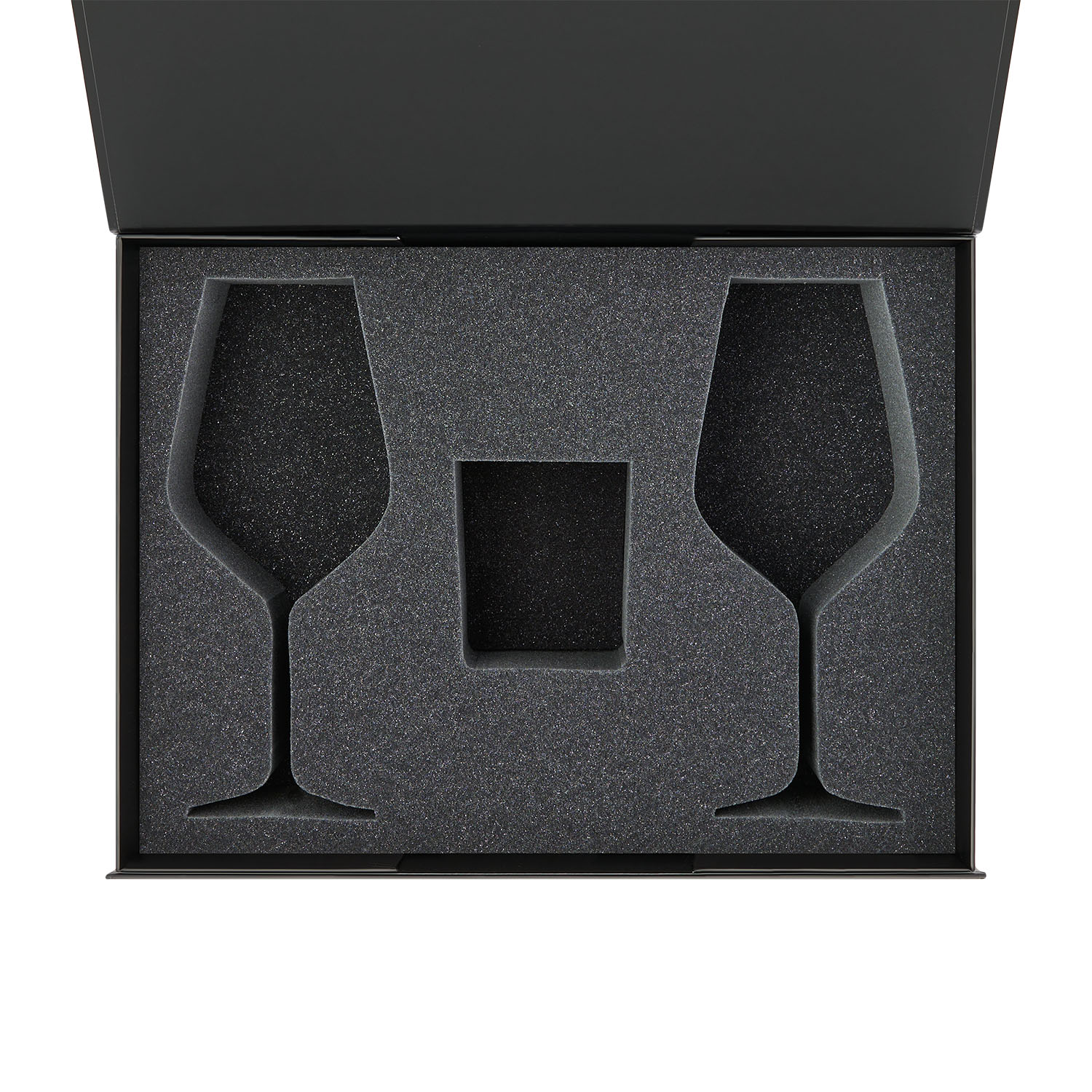 Ложемент под свечу Энигма (Enigma) + 2 бокала для вина в среднюю коробку-трансформер (арт. 695721)-0