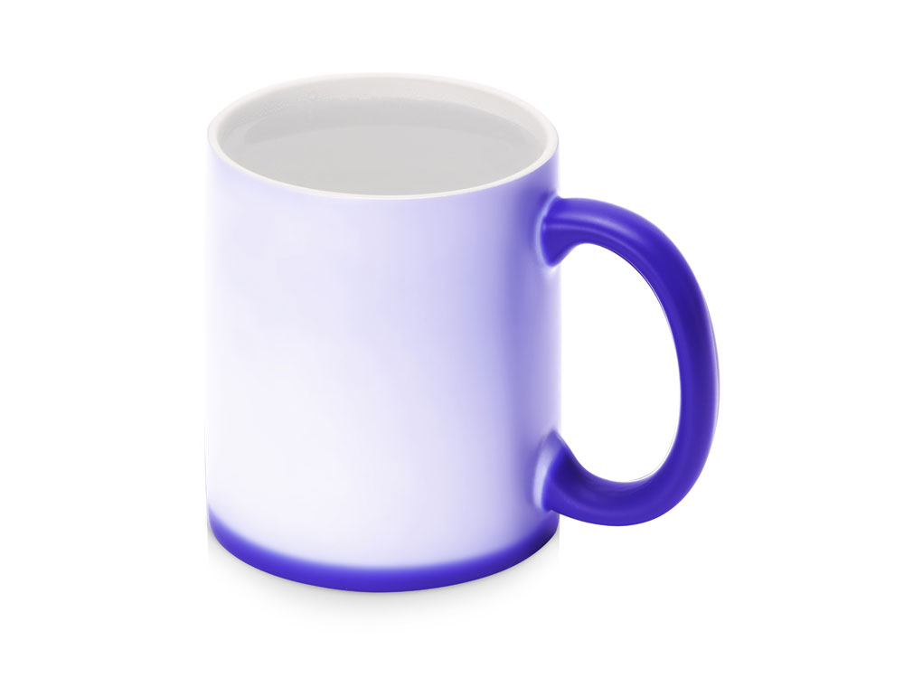 Кружка-хамелеон Magic матовая, синий/белый-8