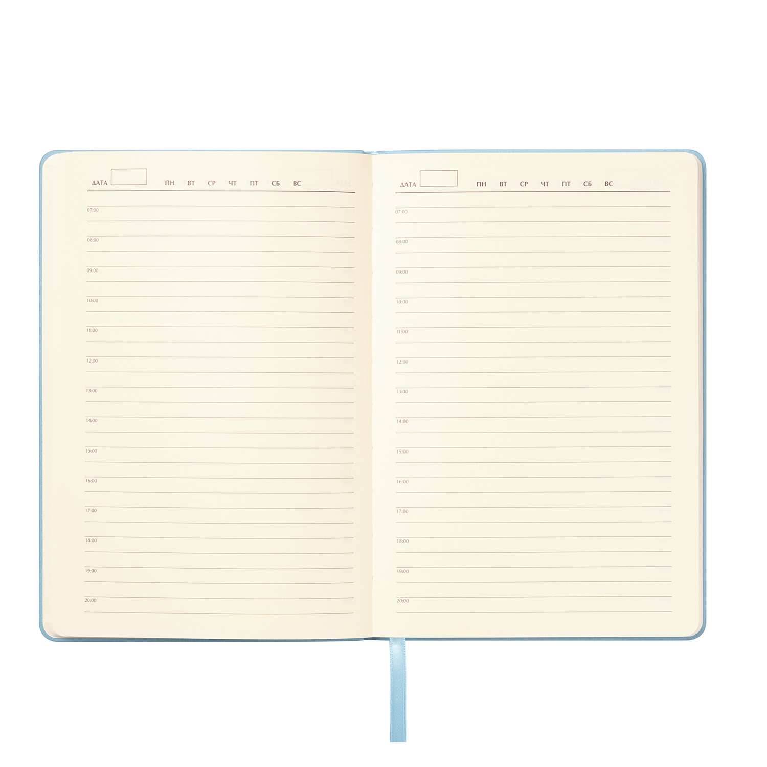 Ежедневник Verona недатированный, голубой-6