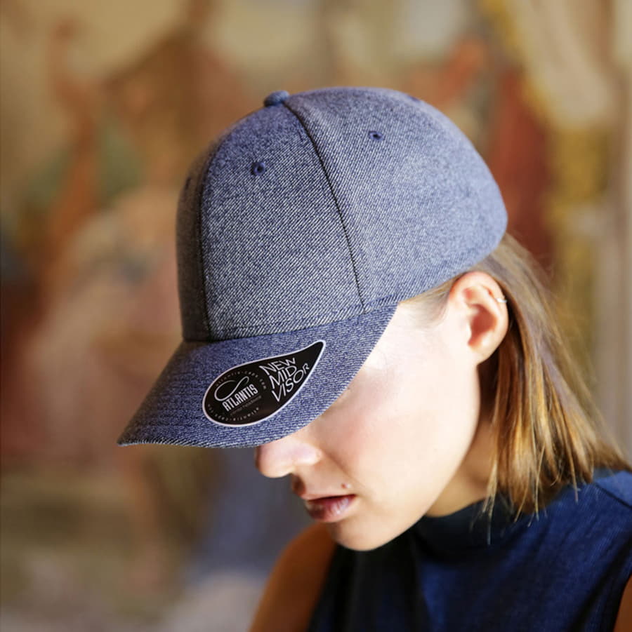 Бейсболка LOOP, 6 клиньев, пластиковая застежка, черный-4