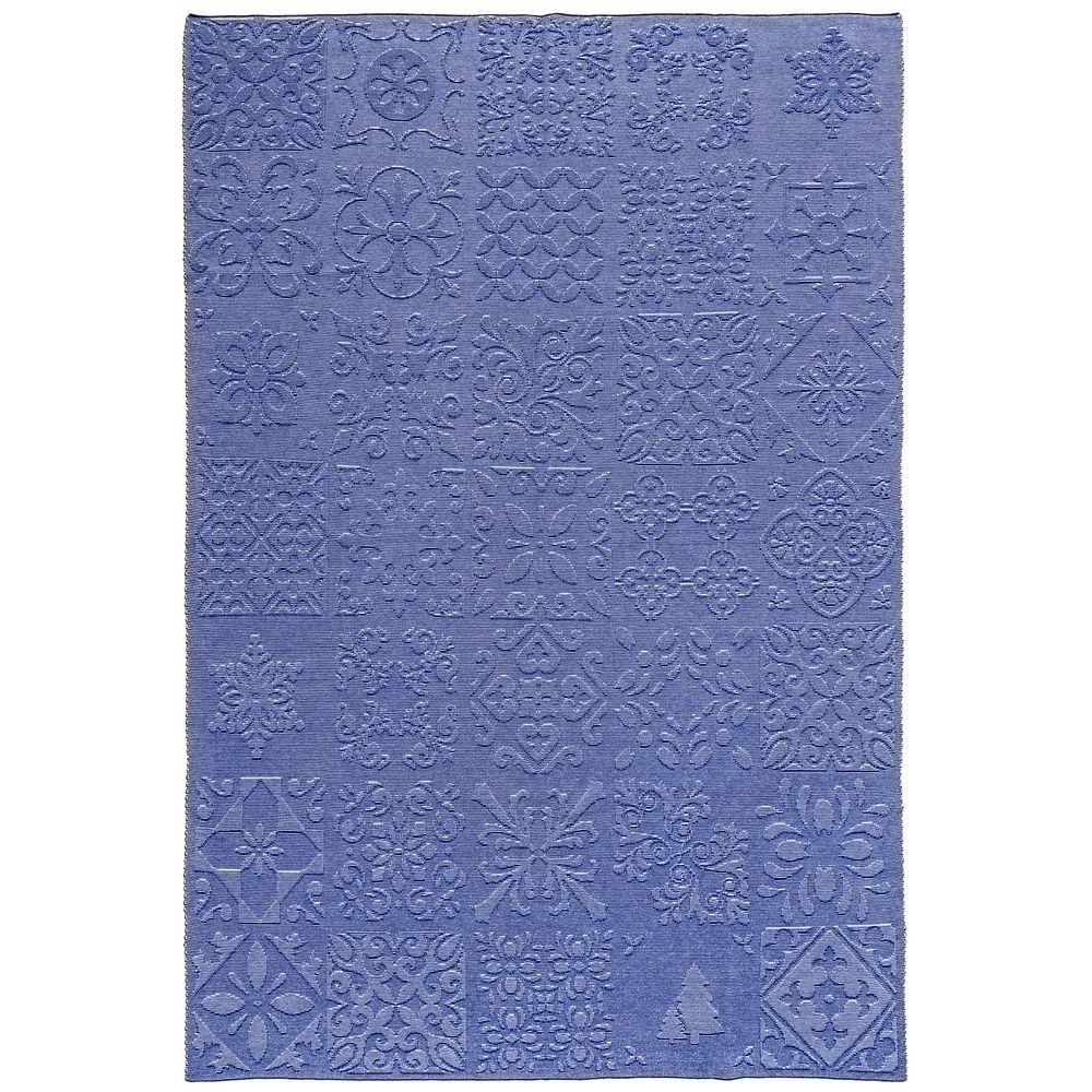 Плед Ornamental, синий-1