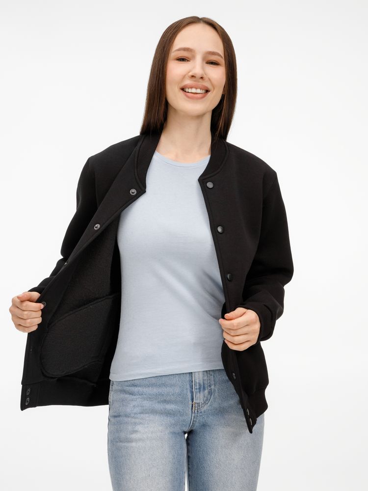 Бомбер унисекс AtmosWear, черный-0