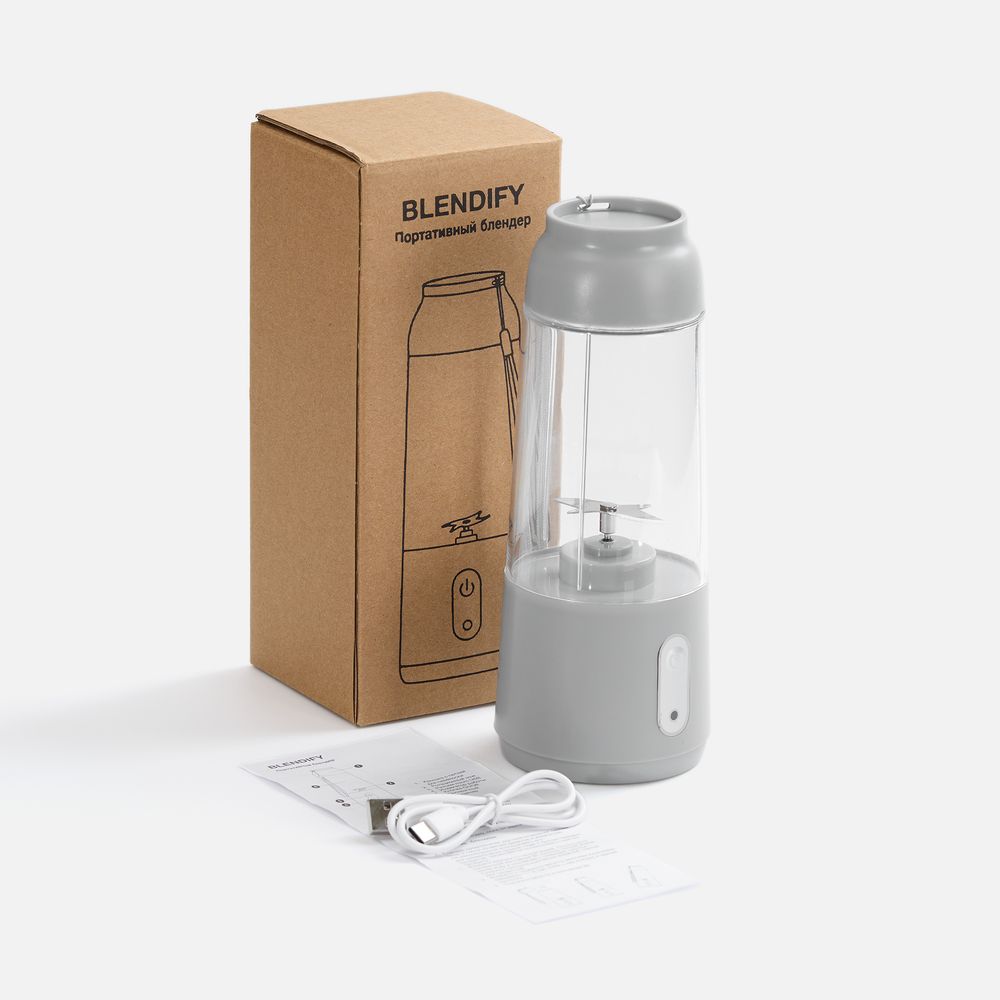 Портативный блендер Blendify, серый-3