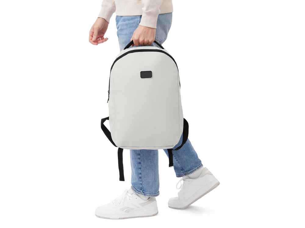 Рюкзак Sofit для ноутбука из экокожи, молочный-15