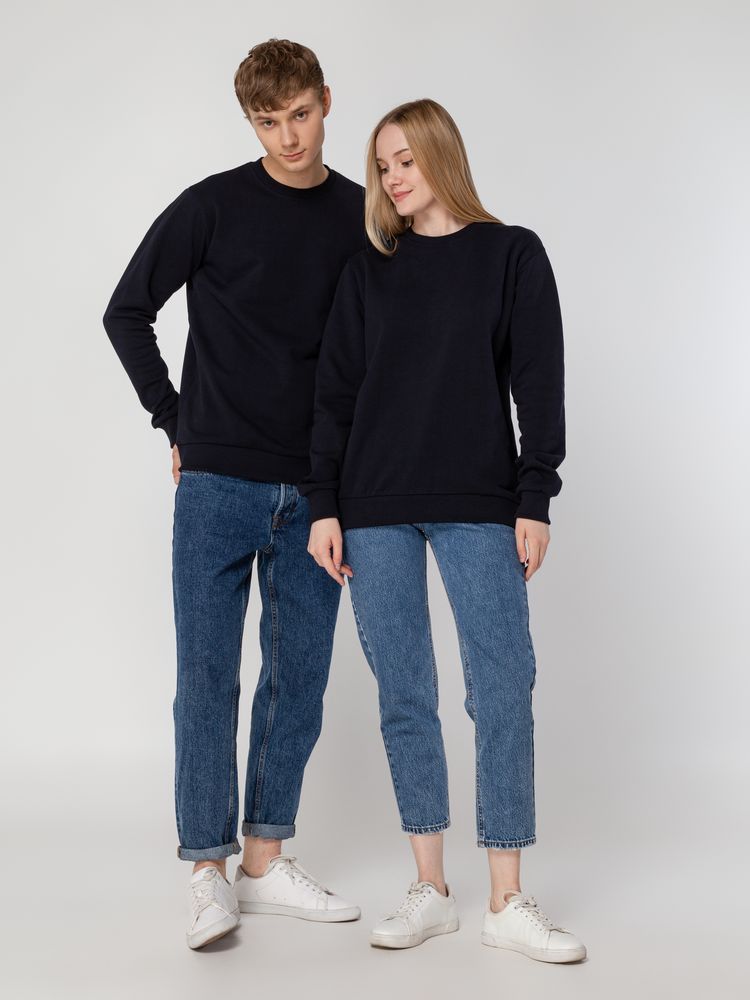 Толстовка Unit Toima Heavy, темно-синяя-6