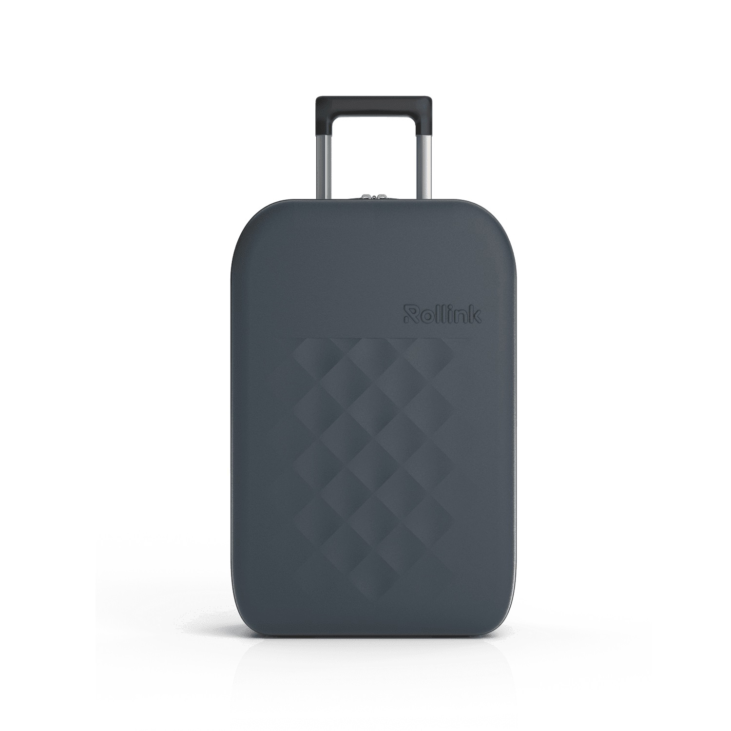 Чемодан складной Rollink Vega II 55x40x20 см, 2 колеса, серо-синий-4
