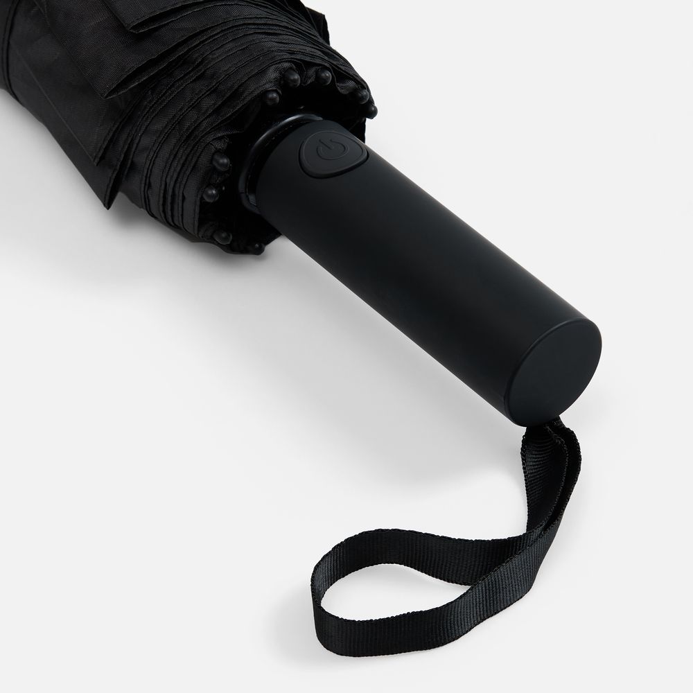 Зонт складной с УФ-защитой Ribstar, черный-3