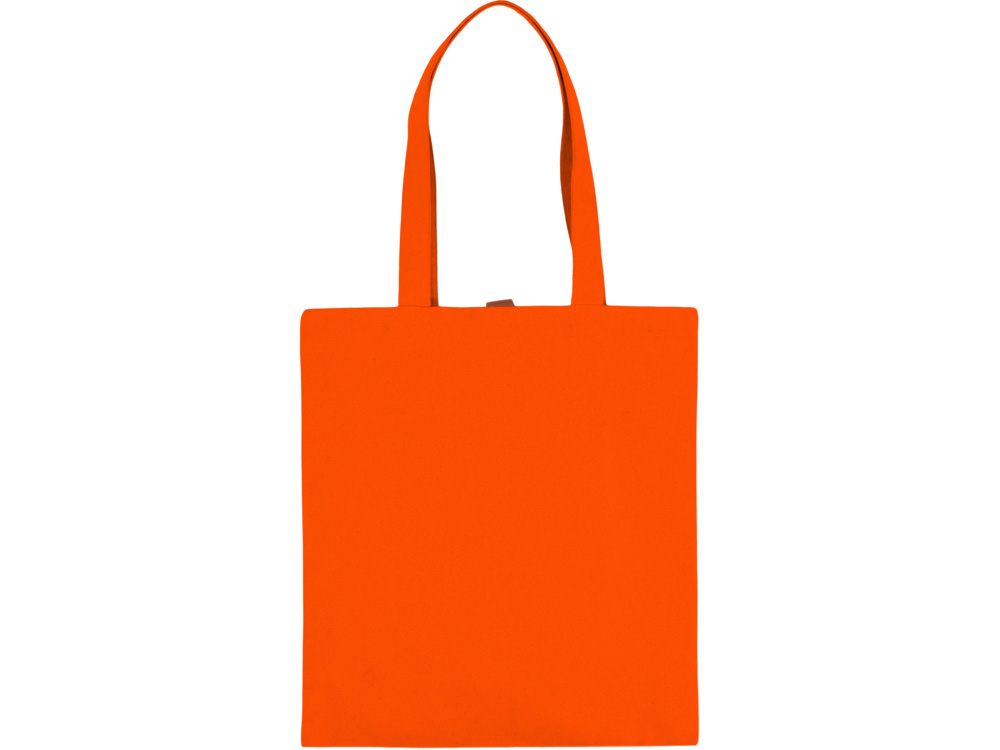 Сумка Clip из хлопка 340 г/м2 с застежкой из экокожи, оранжевый-3