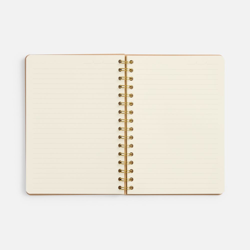 Ежедневник Spiral, недатированный, бежевый-5