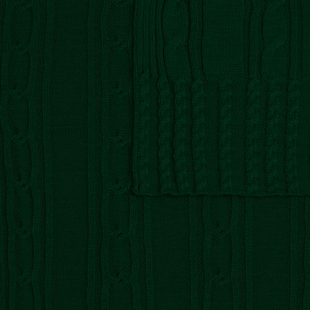 Плед Remitti, темно-зеленый (хвойный)-2