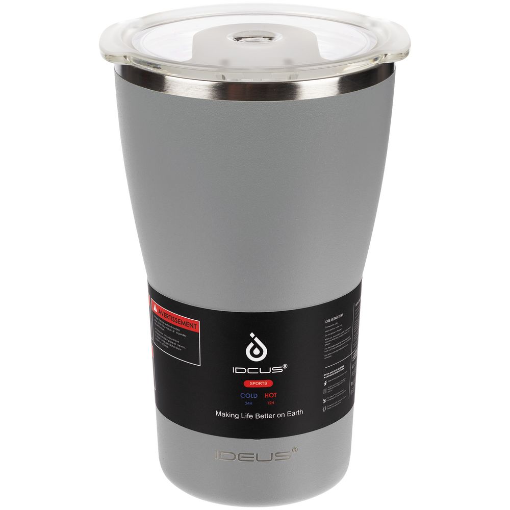 Термостакан Sapporo, серый-4