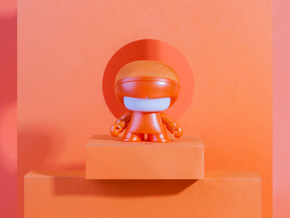 Портативная колонка Bluetooth XOOPAR mini Xboy Metallic, оранжевый-3