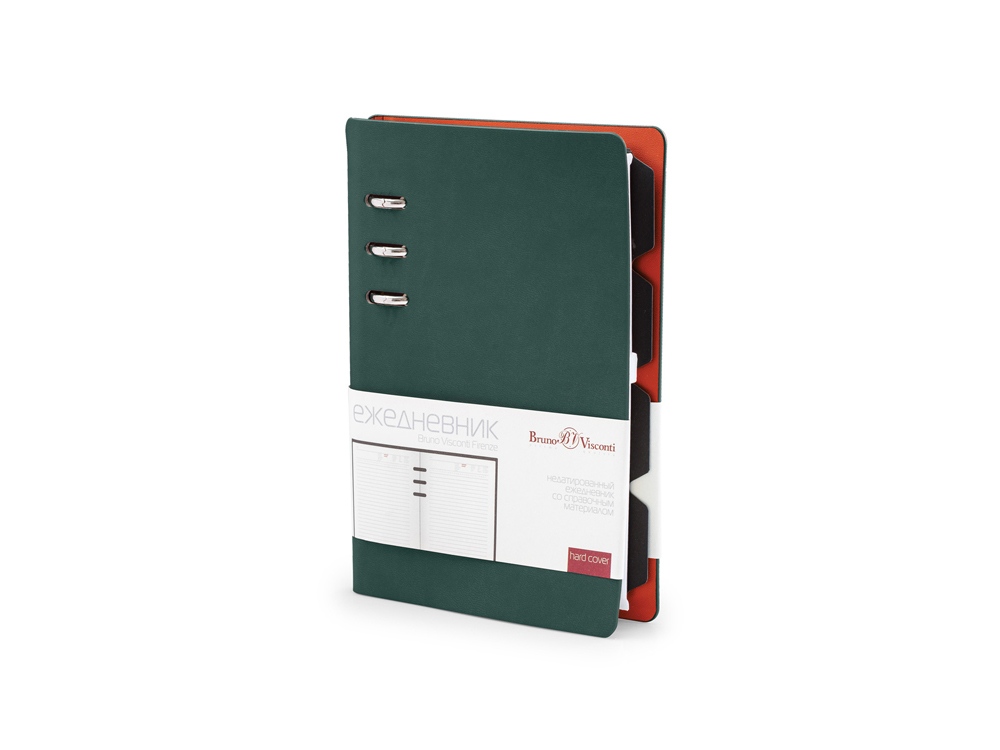Ежедневник недатированный А5 Firenze, зеленый-0