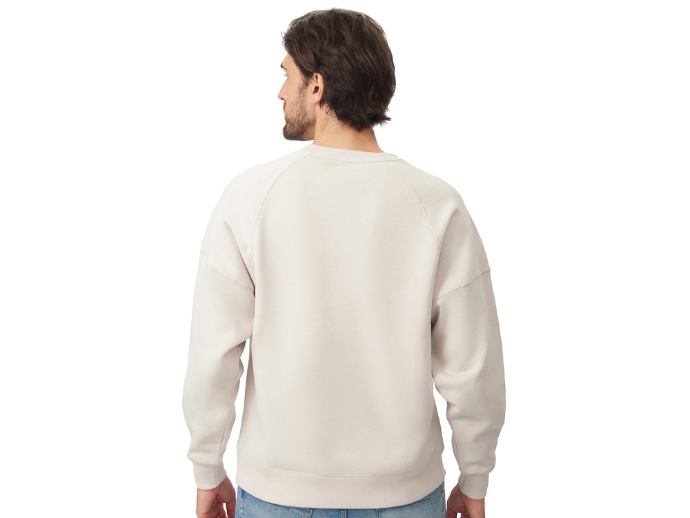 Свитшот оверсайз Paris, унисекс, бежевый-5