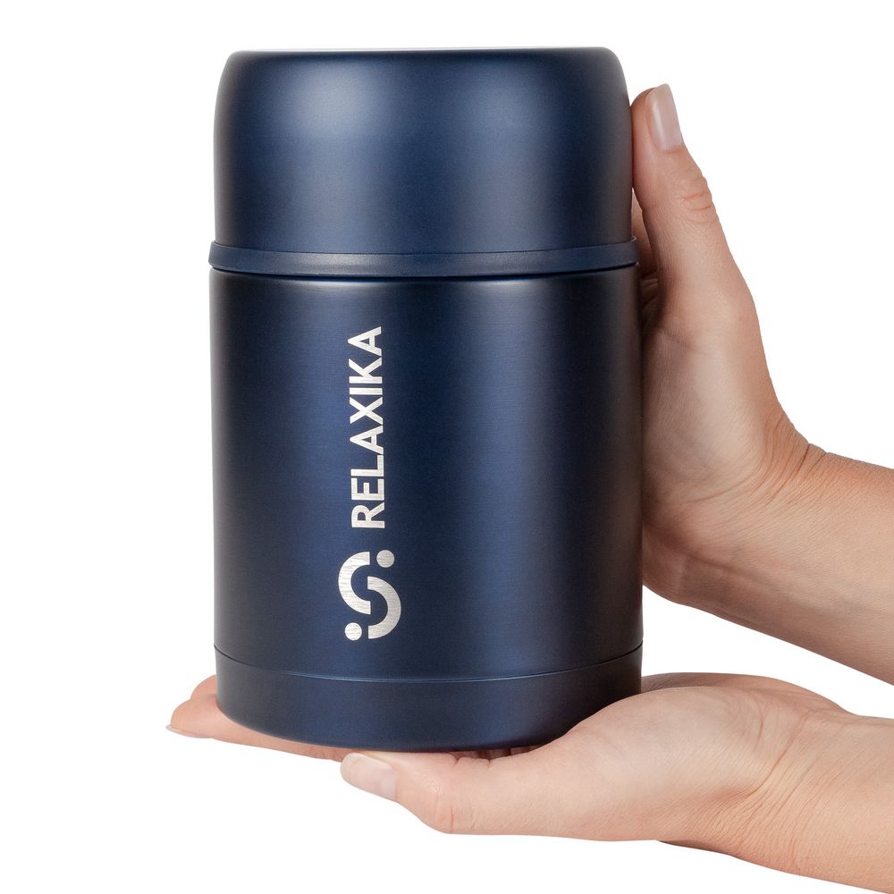 Термос для еды Relaxika 700, темно-синий-3