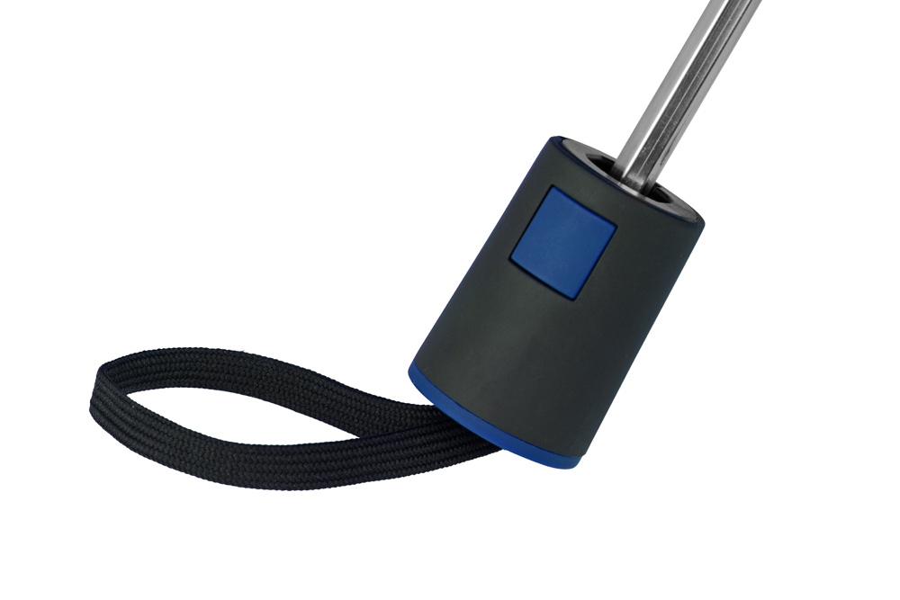 Зонт складной Irvine, полуавтоматический, 3 сложения, с чехлом, синий-6