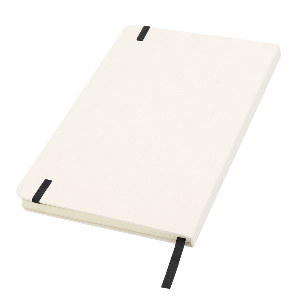 Блокнот из переработанных тетрапак в твёрдом переплёте Rebirth, Серый-3