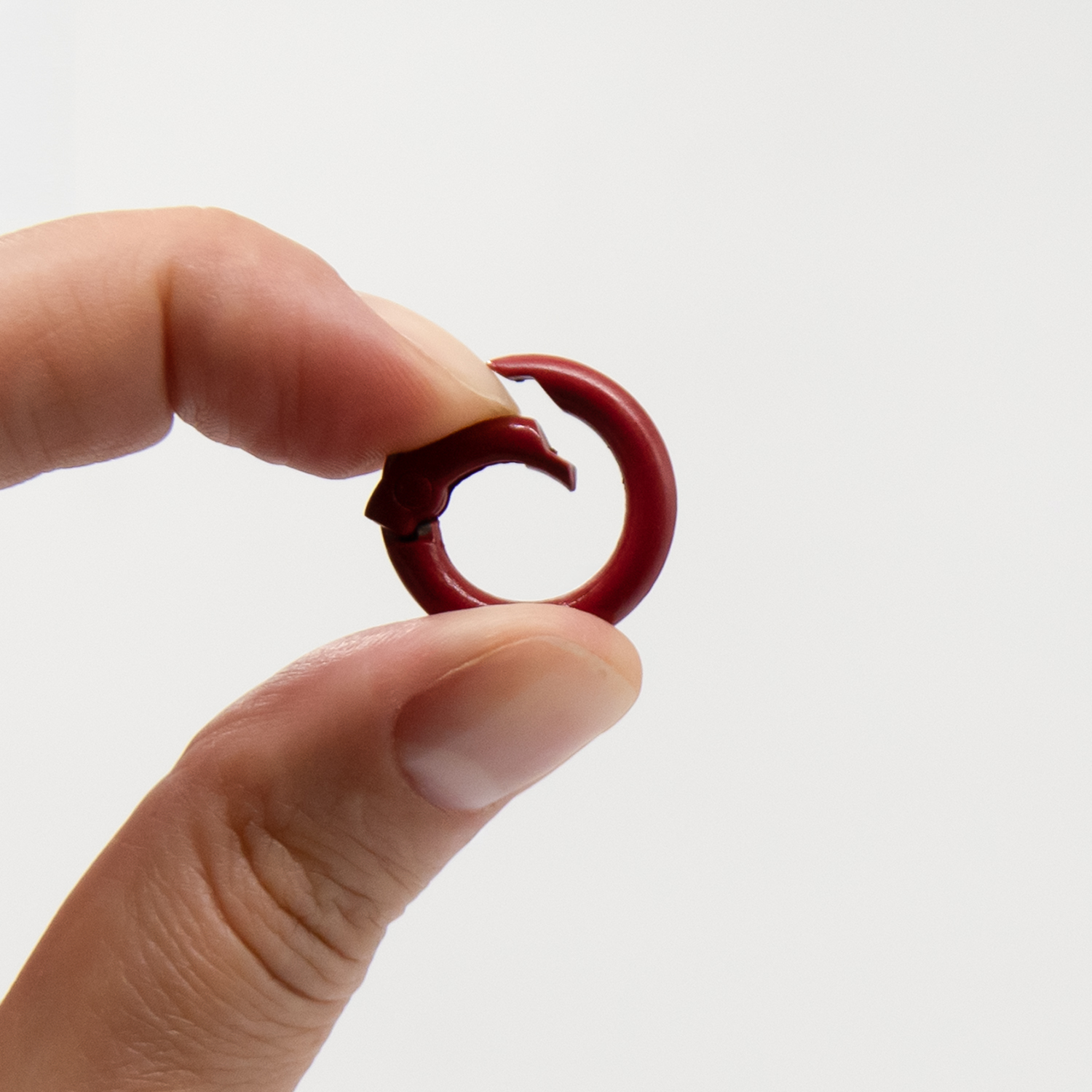 Карабин-кольцо Ring для обвеса, d=2см (красный)-2