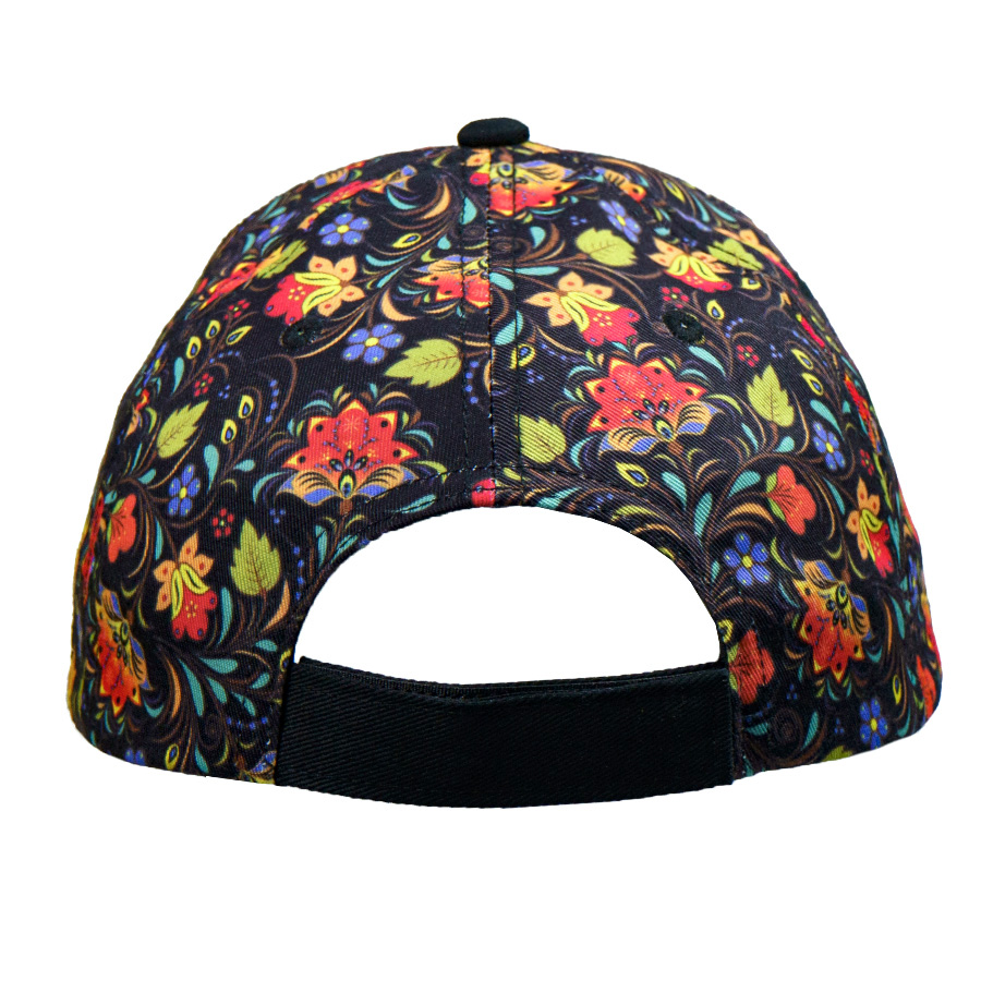 Образец бейсболка CUSTOM MERCH, 5 клиньев, застёжка на липучке, черный-4