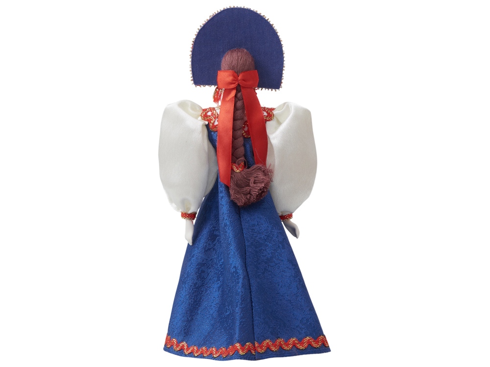 Подарочный набор: кукла фарфоровая, мед, синий-11