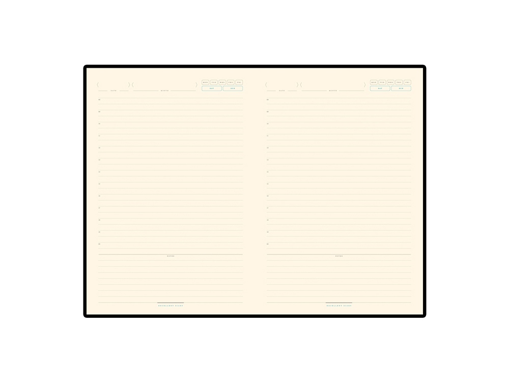 Ежедневник А5 недатированный Chelsea, синий (серебристый кант и срез)-7