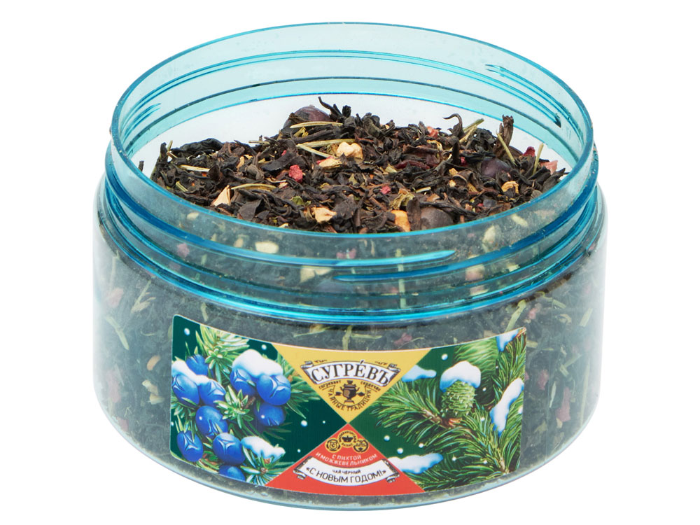 Чай С НОВЫМ ГОДОМ ! с пихтой, можжевельником и пряностями 55 г.-0