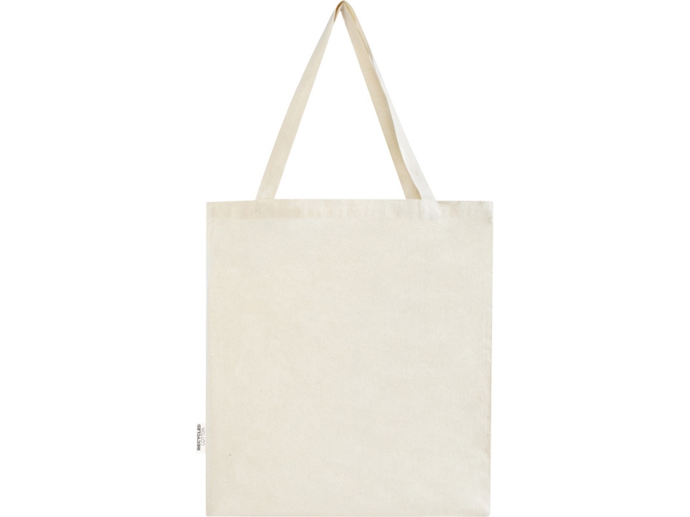 Madras эко- сумка с ластовицей из переработанного хлопка, сертифицированного согласно GRS, плотностью 140 г/м² - Натуральный-2