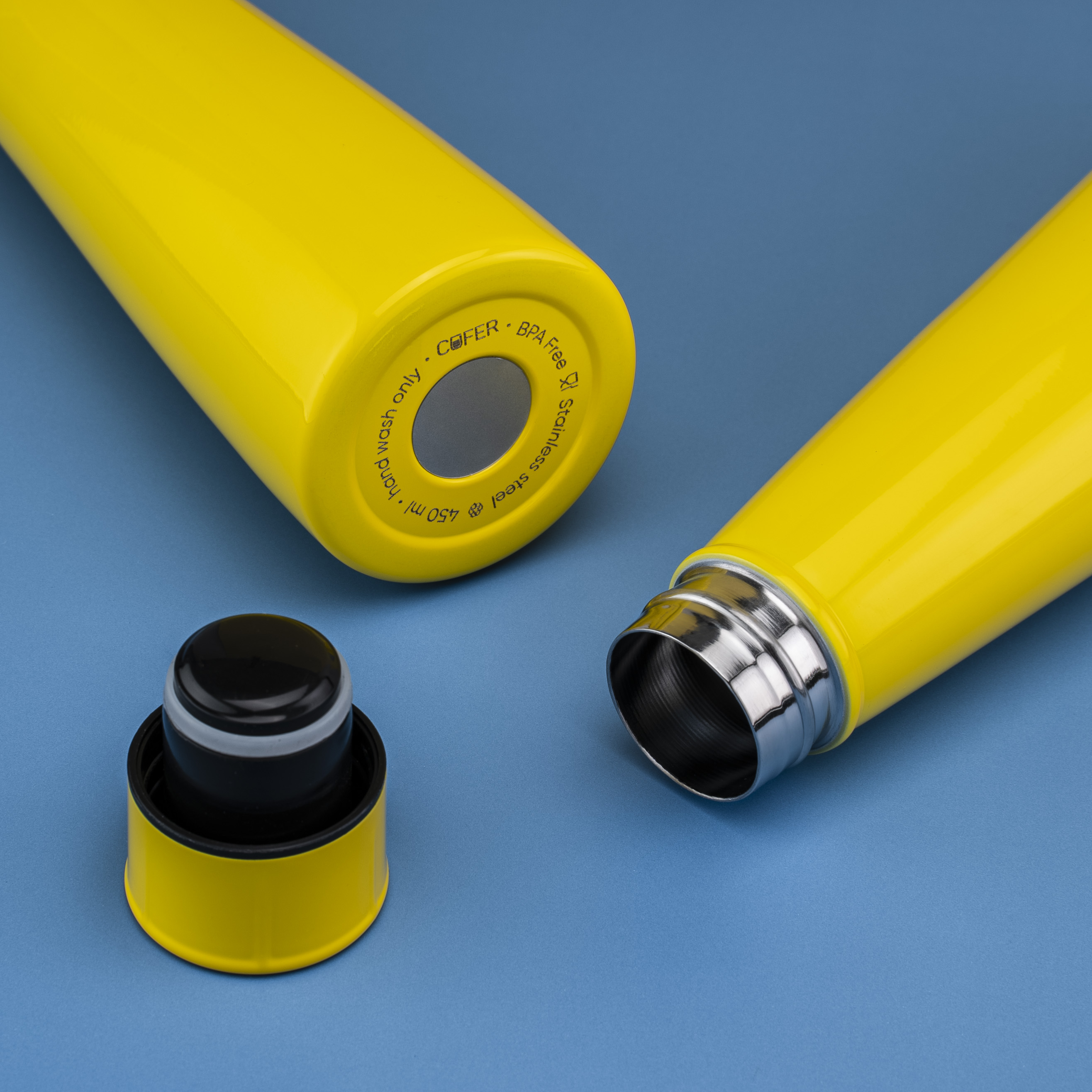 Термобутылка для напитков N-shape (желтый)-6