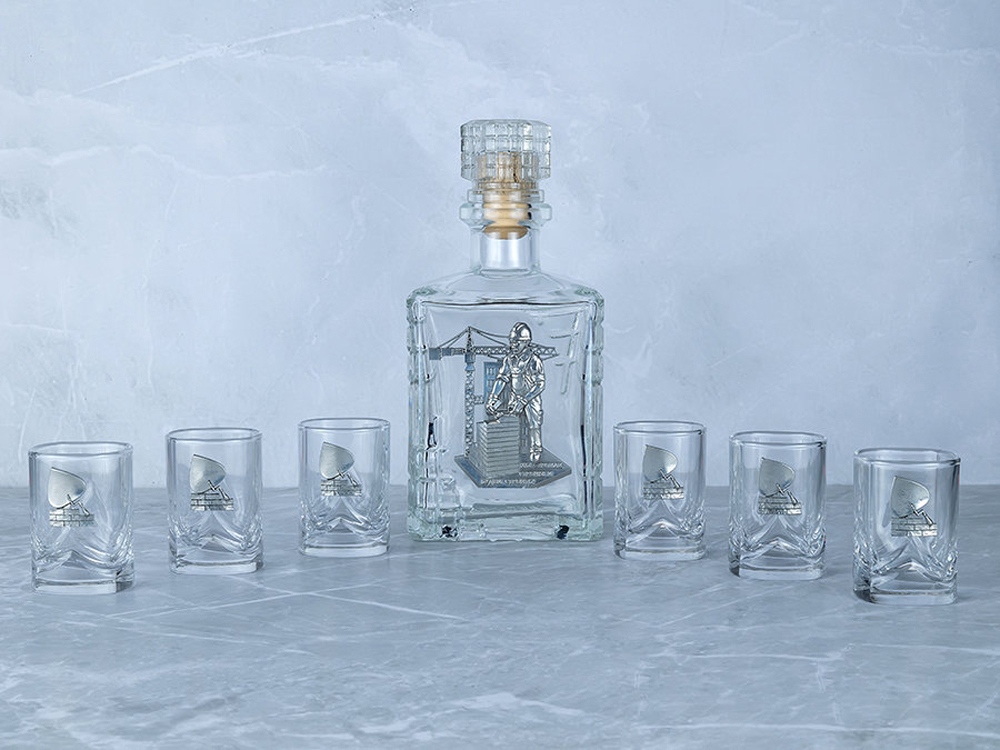 Набор со штофом СТРОИТЕЛЬНЫЙ-0