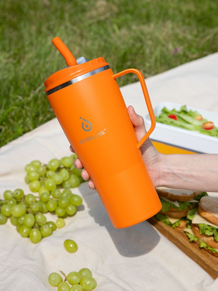 Термостакан Kasumigaoka, оранжевый-7