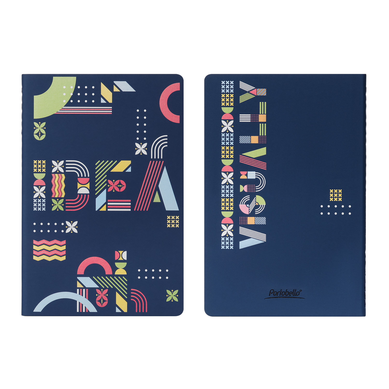 Блокнот Alpha slim, синий-1