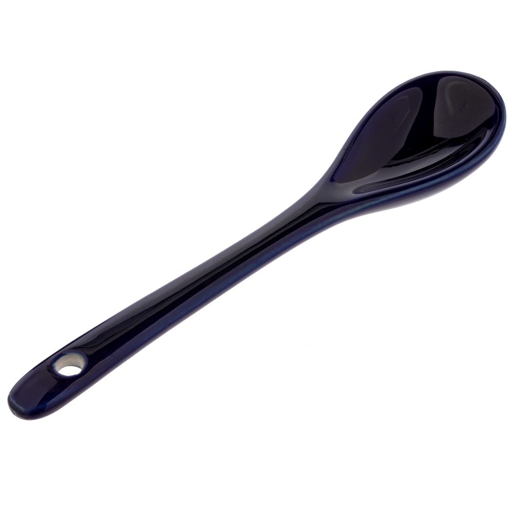 Кружка-хамелеон Melty с ложкой, черная с синим-2