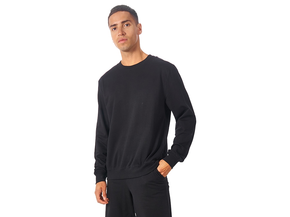 Свитшот Warsaw 220гр, унисекс, черный-1