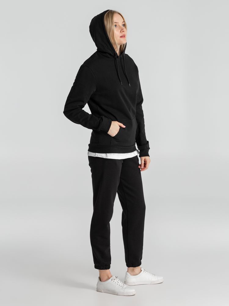 Толстовка с капюшоном унисекс Hoodie, черная-6