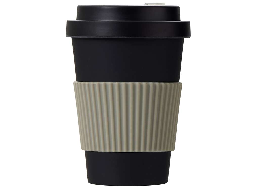 Термокружка Muffin из натуральных волокон, черный-3