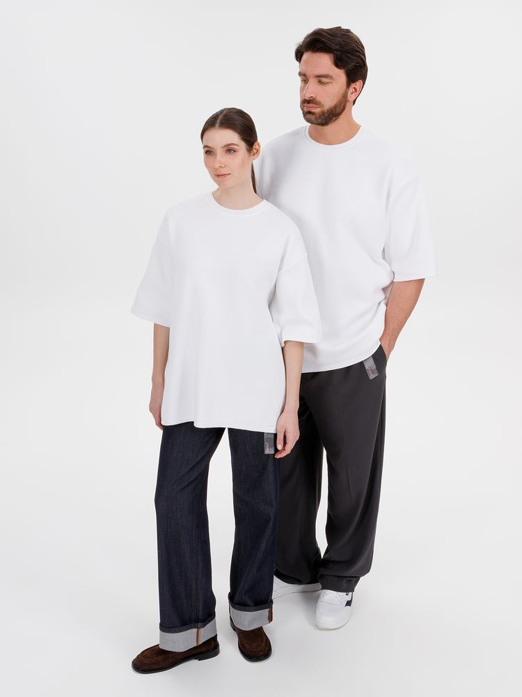 Джемпер с коротким рукавом Siluetti Volumica, молочно-белый-5