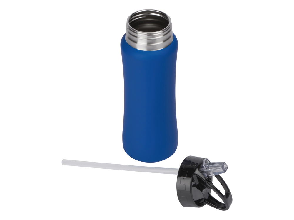 Бутылка для воды Bottle C1, сталь, soft touch, 600 мл, синий-1
